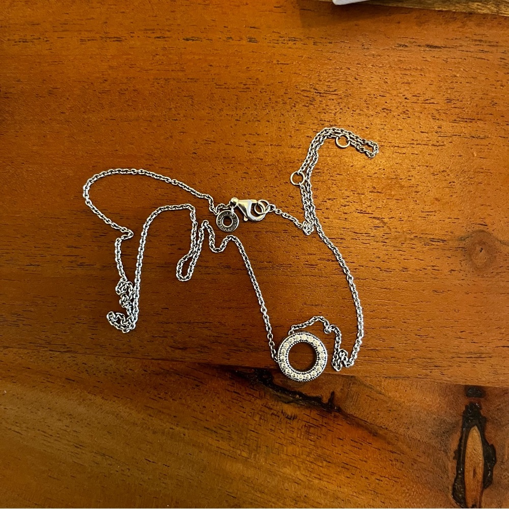 Pandora circle reversible necklace